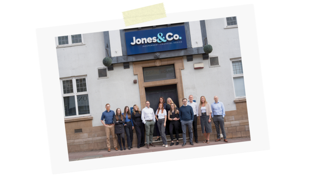 The Jones & Co team standing outside Capital House, Glumangate, Chesterfield